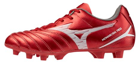 Mizuno Kinder Fußballschuh Monarcida Neo 3 Sel. Jr FG - P1GB2525, Farbe:Rot, Kinder Schuhe:33