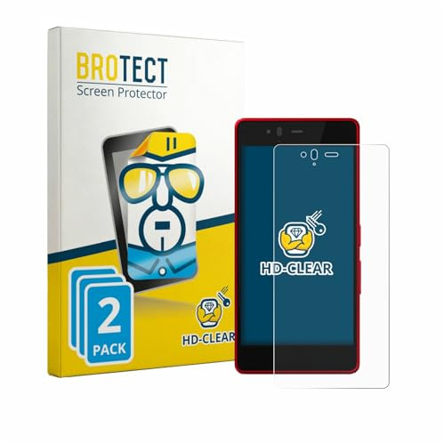 BROTECT 2 Stück Schutzfolie für Fujitsu Arrows M04 Displayschutz Folie Made in Germany, Ultra-Klar