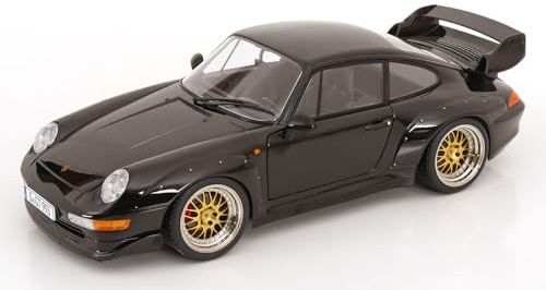 KK-Scale KKDC120286B - Porsch. 911 (993) GT2 BB-S Rims Black 1996 with Openings - Maßstab 1/12 - Modellauto