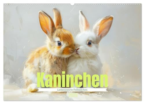 Kaninchen - Liebenswerte Fellbällchen (Wandkalender 2026 DIN A2 quer), CALVENDO Monatskalender: Kleintiere wie Kaninchen (CALVENDO Tiere)