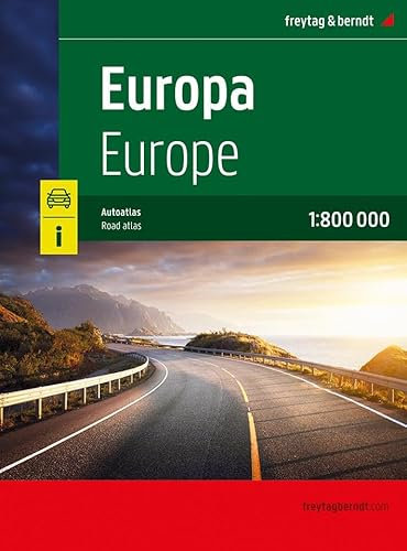 Europa, Autoatlas 1:800.000, freytag & berndt: Straßenatlas mit Spiralbindung (freytag & berndt Autoatlanten)