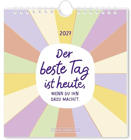 Postkartenkalender 2027 Der beste Tag: Postkartenkalender