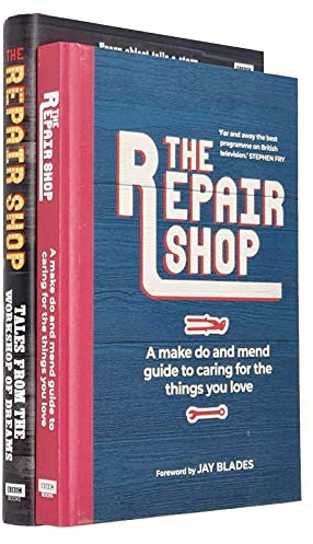 The Repair Shop Tales from the Workshop of Dreams & The Repair Shop A Make Do and Mend Handbook By Karen Farrington 2 Books Collection Set