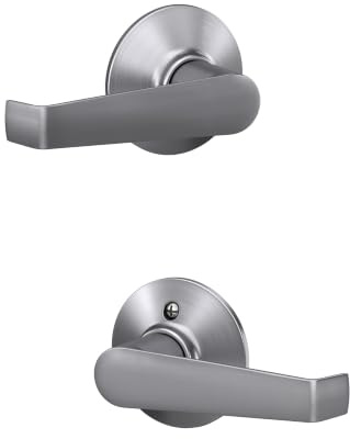 Schlage F10 CSV ELA 626 Commercial Series Elan Door Lever, Hall & Closet Passage Lock, Satin Chrome