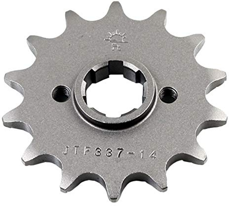 JT Sprockets JTF337.14 Vorderrad-Kettenrad 14Z Stahl | Innendurchmesser 19/22 mm grobverzahnt kompatibel mit Honda CR 450 R 1981, Honda CR 480 R 1982-1983, Honda CR 500 R 1984-1985