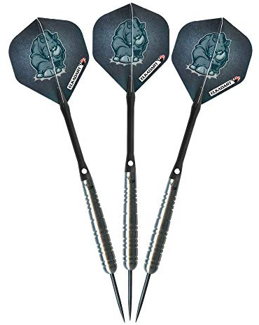 Elkadart Rhino Dartpfeile, 80% Wolframstahl, mit Aufbewahrungs-/Reisetasche, 30 g
