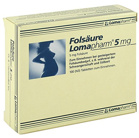 FOLSÄURE LOMAPHARM 5 mg Tabletten 100 St