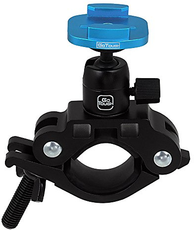 Fotodiox Pro GoTough Big Pipe QR Mount Vehicle Clamp Mount for GoPro HD Hero Camera with Quick Release Clips