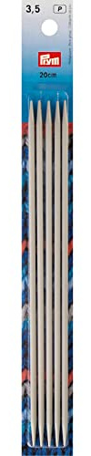 Prym Consu 191491 Strumpfstricknadeln, Grau, Ø 3,5 mm, 20 cm