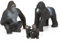Figuras de animales de la familia Terra Gorilla - 2 gorilas grandes y 2 bebés - para niños a partir de 3 años (4 piezas)