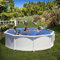 Gre - Piscina acero blanca - redonda 350x132 cm