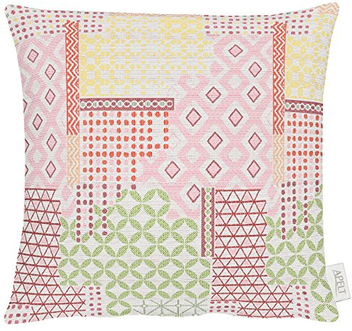 Apelt Kissenhülle, 50% Baumwolle/35% Polyester/15% Polyacryl, Gelb/Bunt, 40x40 cm