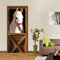 3D Türtapete Türaufkleber Weißes Pferd Selbstklebend PVC Wasserdicht Wandbild TürPoster Fototapete für Wohnzimmer Schlafzimmer Küche Bad Dekoration 77x200cm