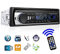 Autoradio Bluetooth Mains Libres USB, Poste Radio Voiture Bluetooth 1 Din MP3 Lecteur de Voiture Stéréo Soutient FM/USB/MP3/AUX/Télécommande (60W)