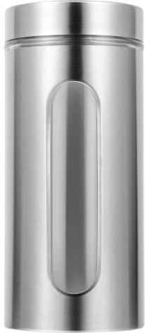 Tomaibaby Stainless Steel Food Canister Tea Candy Storage Jar Food Storage Canister Spice Bottle For Coffee Beans Salt Tea Sugar 1200ml