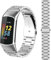 Gheper Bracelet en Métal Compatible avec Fitbit Charge 6/Charge 5 Bracelet de Montre en acier inoxydable Bracelet de Remplacement Bracelet Accessoires pour Charge 6/Charge 5