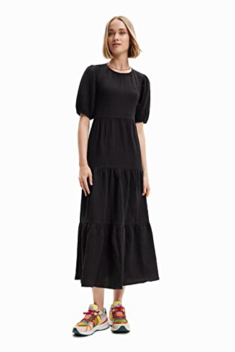 Desigual Damen Vest_wend 2000 Dress, Schwarz, L EU