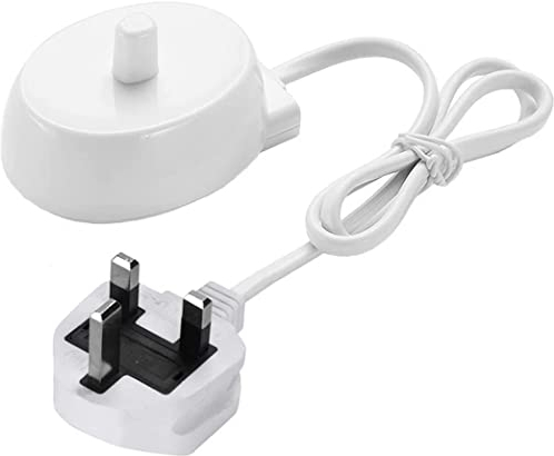Electric Toothbrush Replacement Charger Compatible With O-ra-b, Portable Waterproof Base Inductive Model 3757 Travel Toothbrush Charger for O-ra-b Pro/Genius/Smart Series, UK 3 Pin Plug
