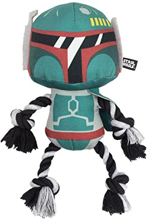 CERDÁ LIFE'S LITTLE MOMENTS - Boba Fett Dental Hundespielzeug Kuscheltier Star Wars offizielle Lizenz