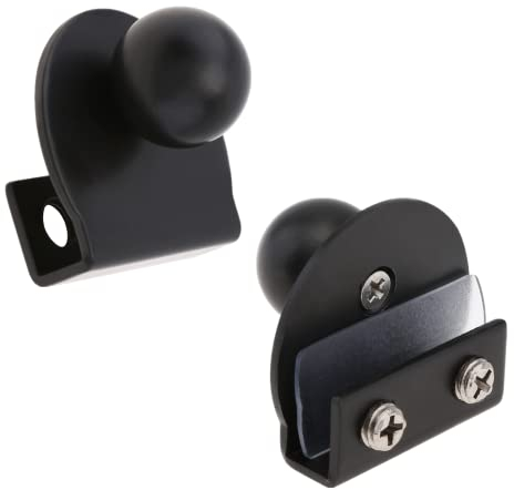 HOJLKLD Glass Door Pull Handle, 2PCS No Drilling Black Glass Clips Door Knobs for 5-8mm Showcase Furniture Cabinets Drawer (2, Black)