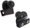 HOJLKLD Maniglia per porta in vetro, 2 pezzi, senza foratura, clip per vetrine in vetro da 5-8 mm, pomelli per mobili, armadi in vetro e cassetti (2, nero)