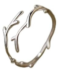 WLLDDDIU Verstellbarer Ring, Cone Thorn Spike Ring 925 Sterling Silber Ring Öffnung Verstellbare Ringe Punk Ästhetischer Ring Für Männer Frauen Charm Schmuck Geschenke