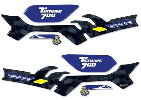 JAYWIS Kit de calcomanías adhesivas para motocicleta, Protector antideslizante para almohadilla de tanque de combustible y Gas, antideslizante para YAMAHA Tenere 700 XTZ700 2019-2022 Almohadillas de t
