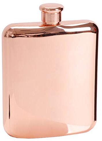 Ghulumn Frasco de petaca de vodka de acero inoxidable 6 en rosa para botella de alcohol botella de licor regalos de Groomsmen embudo