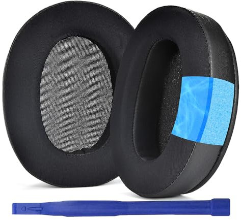 Adhiper WH-XB910N Replacement Ear Pads, Upgrade Cooling Gel Earpads Cushions for Sony WH-XB910N Noise Cancelling Headphones, Ear Pads Cushions with Soft Memory Foam and Buckle(Black)