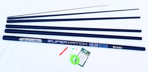 Set Canne Peche Coup/Carpe Gros Poisson Garbolino 6M00 + Montage élastique