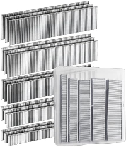 Brad Nails 18 Gauge, 5000PCS 18 GA Brad Nails, Assorted Galvanized Nails for Electric & Pneumatic Brad Nailer Gun, 3/8,5/8,3/4,1,1-3/16