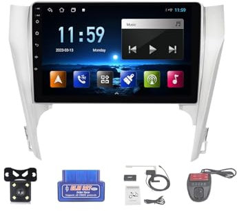 For Toyota Camry 7 XV 50 55 2011-2014 Car Stereo 2 Din Wireless Carplay Android Auto 9 Full IPS Touchsreen HD Live Rearview/BT 5.0/WIFI/4G SIM/DVR/GPS/SWC/OBD 2/FM AM Radio RDS DAB+DSP(A,M150CP)