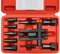 CHANG QI Kit d'extracteur de roulement de moto de 10 pièces, outil de démontage de roulement intérieur de moto de 8 à 25 mm, kit d'extracteur de roulement avec boîte