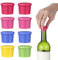 Sibba 8 Stück Wein Stopper Silikon Weinflaschen Covers Wiederverwendbare Sealer Covers Getränk Korken Topper Flasche Caps Travel Pourers Bar Tools Küchenutensilien Gadgets für Keep Fresh Leak-Proof