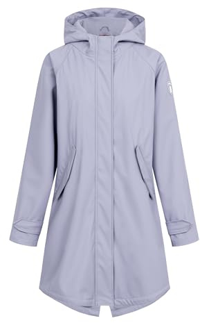 derbe Friese Traveby Plain Damen Regenmantel, Größe:36, Farbe:lavender gray