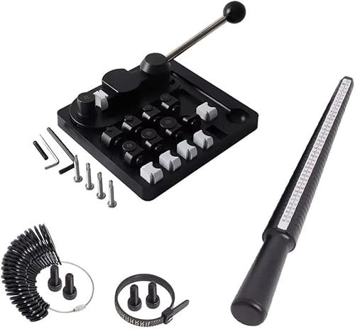 Ring Bender Machine for Spoon Rings Making, Ring Bending Tool for Jewelry Maker with Nylon Dies Rings Making Kit