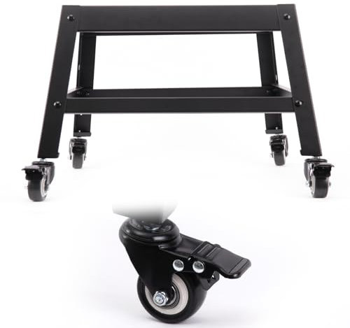 Mobile Stand for EAST OAK 30 inch Electric Smoker, Leg Extension Kit with Wheels for EAST OAK 30 Outdoor Electric Smoker, Smoker Grill Stand for Outdoor Barbecue,Black,All Steel Mobile Stand Base