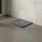 Aquariss 800x700mm SMC Anti Slip Shower Base Tray Rectangular for Shower Enclosure Anthracite