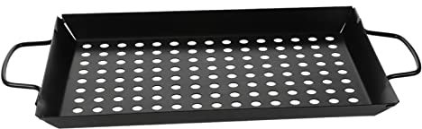 ABOOFAN Vassoio per Barbecue con Foro 30x20x2 5cm Padella per Griglia per Verdure