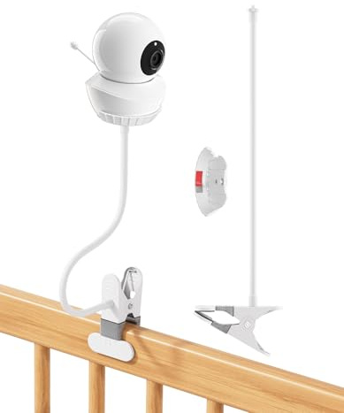 Baby Monitor Mount Compatible with Babysense HD S2/ V43 Monitor and Other Baby Monitor with 1/4 Threaded Hole 15.7 inches Flexible Clip Clamp Mount Long Gooseneck Arm