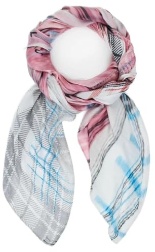 Desigual Femme Foulard rectangulaire à carreaux.