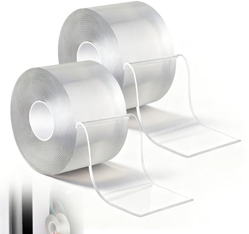 Fenster Dichtungsband, 5 CM X 10 M Fensterdichtung Selbstklebend Dichtungsband Transparent Wasserdicht Wetterfeste für Türen und Fenster Glasfugen