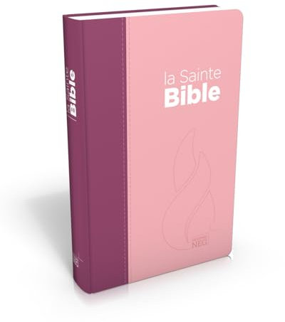 Bible Segond NEG compacte : couverture souple, toile duo rose praline / violet fruits des bois en toile