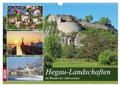 Hegau-Landschaften (Wandkalender 2026 DIN A3 quer), CALVENDO Monatskalender: Hegau-Landschaften im Wandel der Jahreszeiten (CALVENDO Natur)