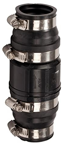 Red Lion SCV114 1-1/4 Zoll und 1-1/2 Zoll ABS Vertikales Sumpfpumpen-Rückschlagventil, Schwarz, 14942901