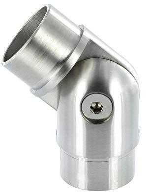 Dénode inox AISI 304 pour tuyau, réglable 90°-270° - Dimensions : 42,4 x 2