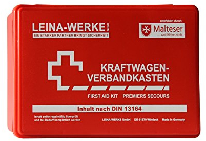 Leina-WERKE 10000 Kit médical pour Voiture Standard Rouge/Blanc