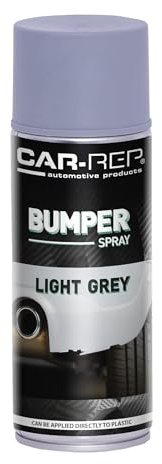 CAR-REP Bumper Light Grey Spray Paint 400mL Fast-Dry Semi-Gloss Finish Plastic