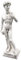 gartendekoparadies.de Statue David von Michelangelo, Steinfigur, H. 58 cm, 9 kg, Grau, frostsicher aus Steinguss für Außenbereich