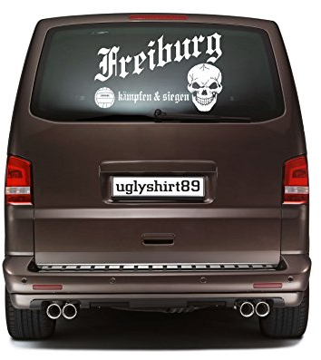 Uglyshirt89 Freiburg Autoaufkleber 45 cm | Hardcore | Sticker | Aufkleber | KSM1